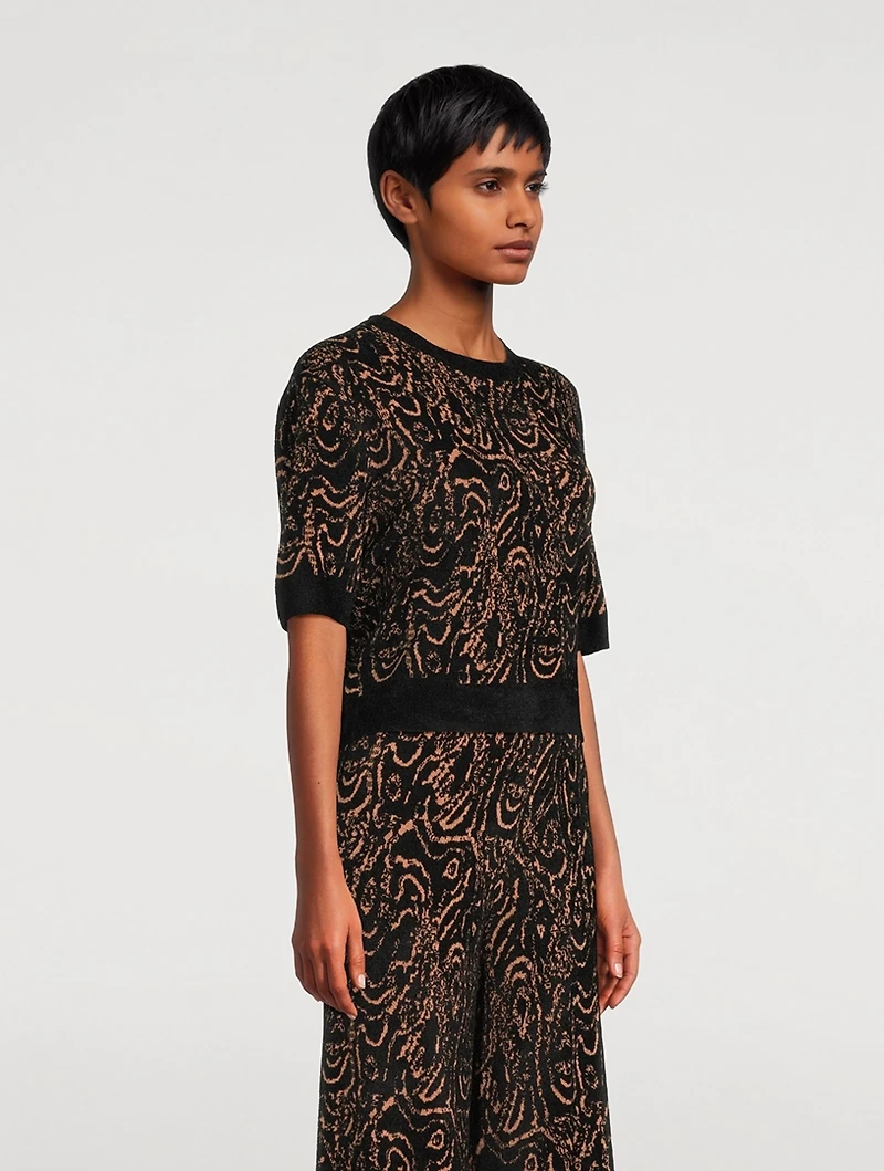 Cavil Jacquard Knit Top