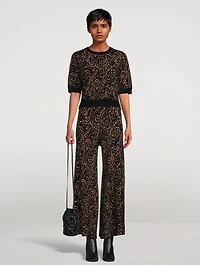 Cavil Jacquard Knit Top