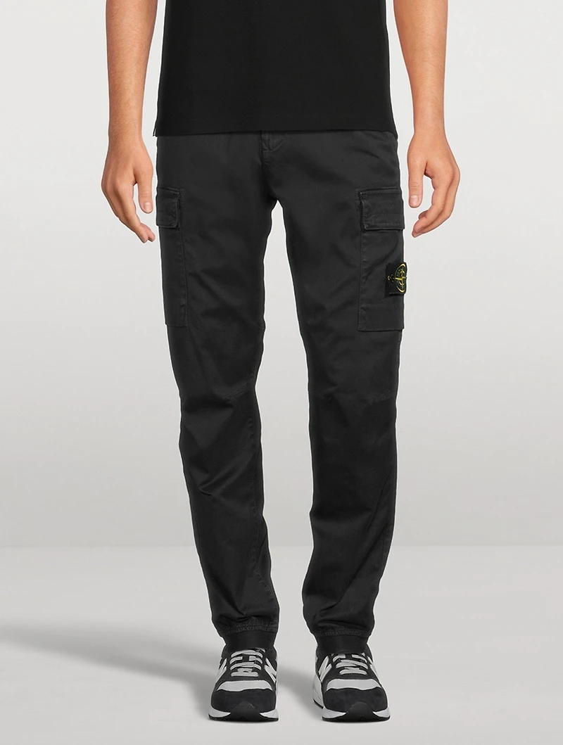 Cotton Stretch Cargo Pants