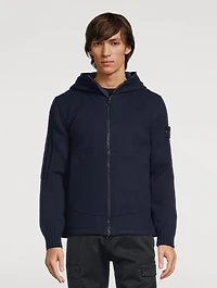 Wool-Blend Hooded Jacket With Primaloft® Insulation
