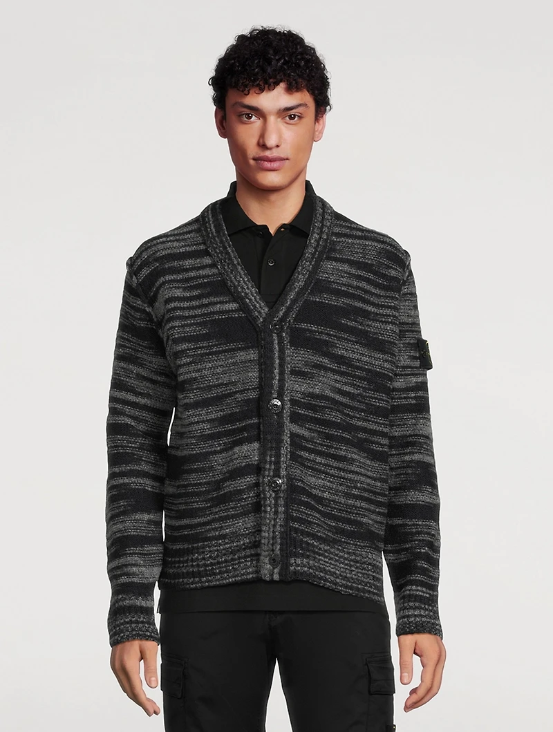 Wool And Nylon Cardigan