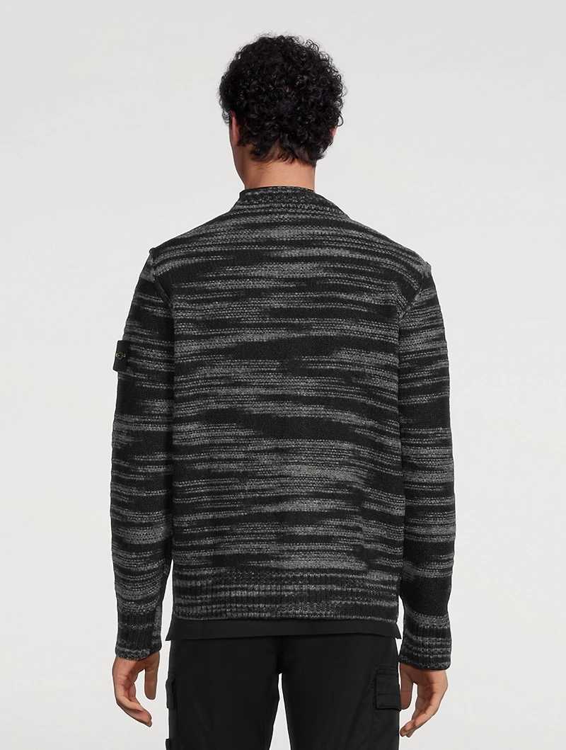 Wool And Nylon Cardigan