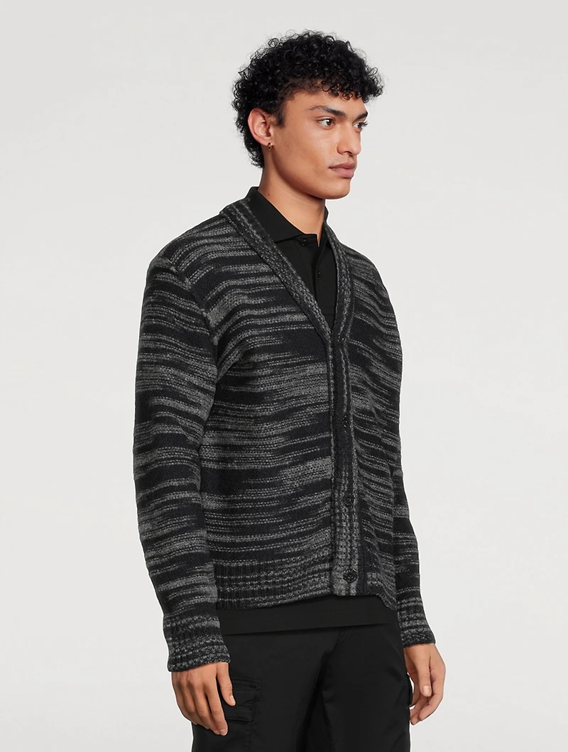 Wool And Nylon Cardigan