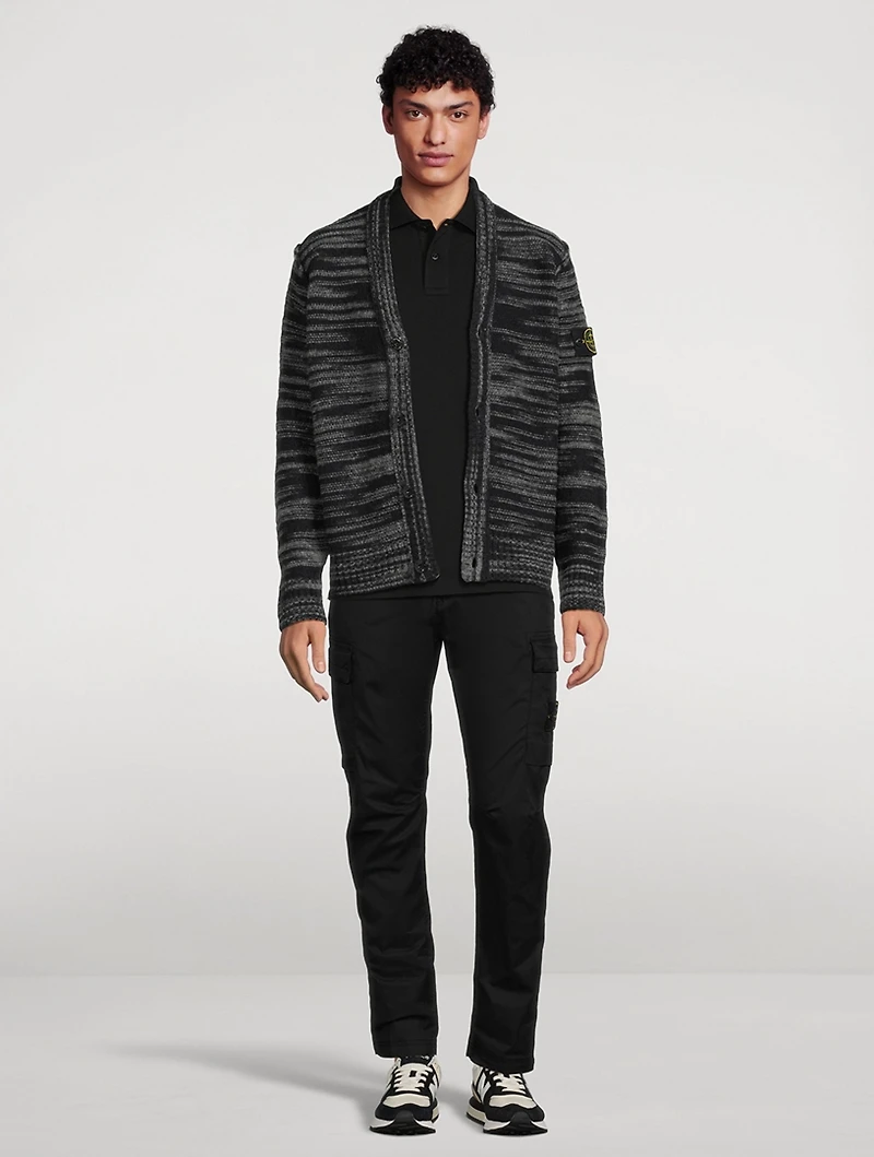 Wool And Nylon Cardigan