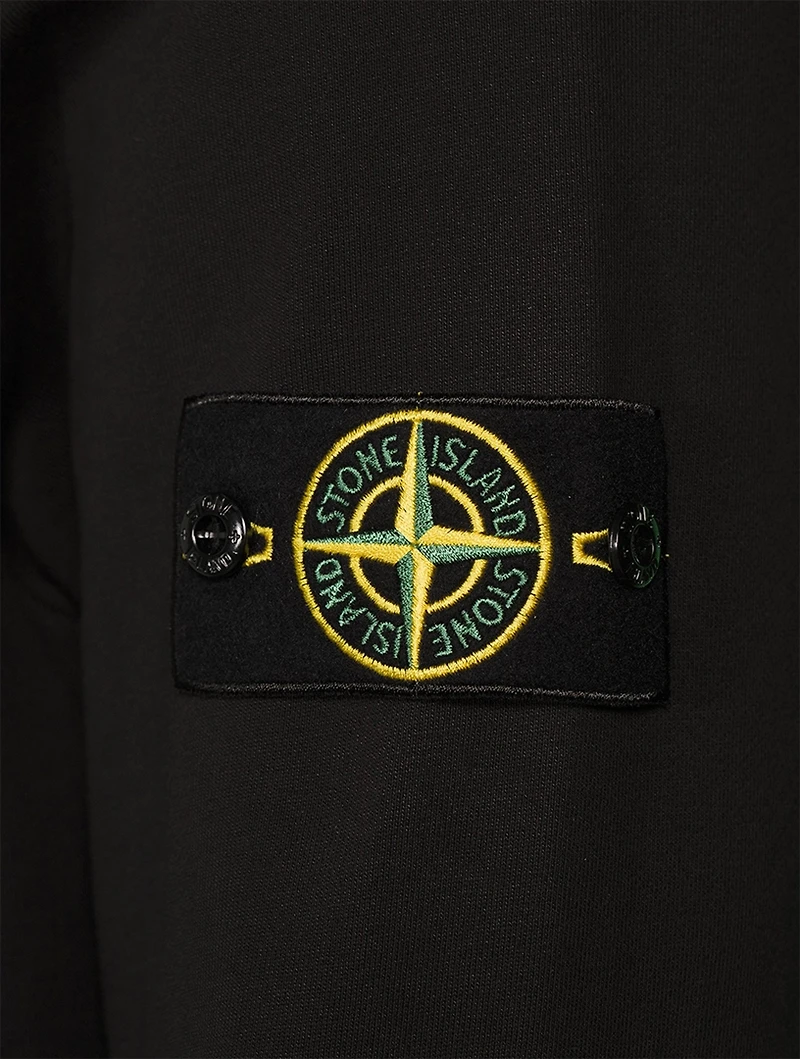 Garment-Dyed Cotton Fleece Zip Hoodie