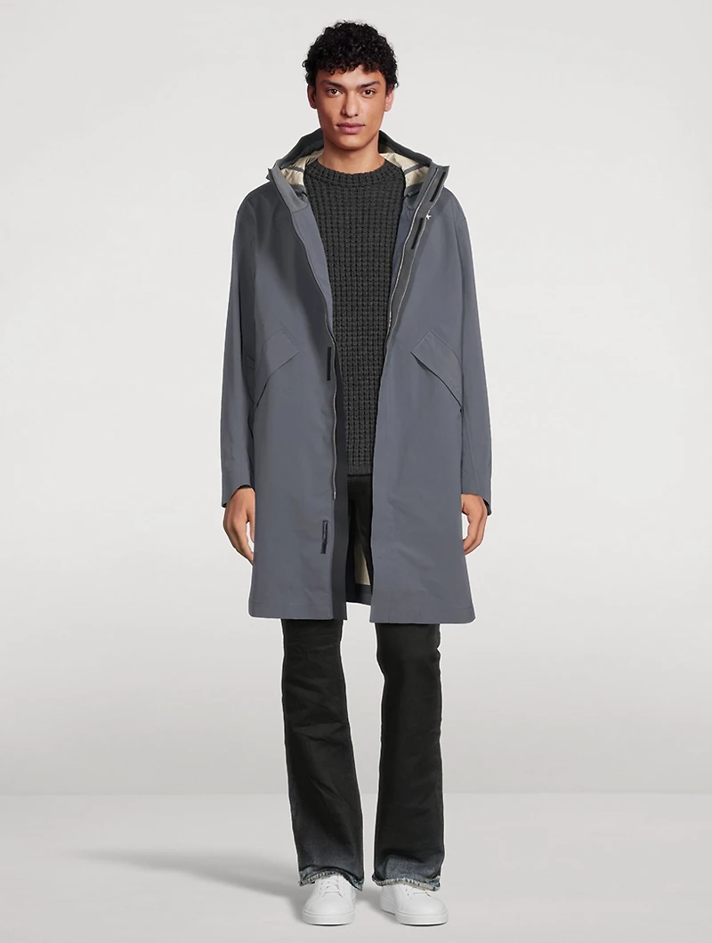 Stellina Nylon Hooded Coat