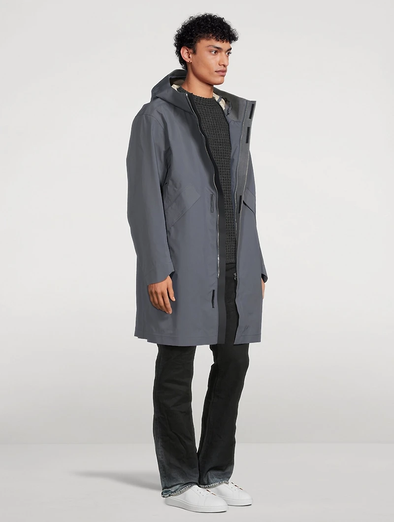Stellina Nylon Hooded Coat