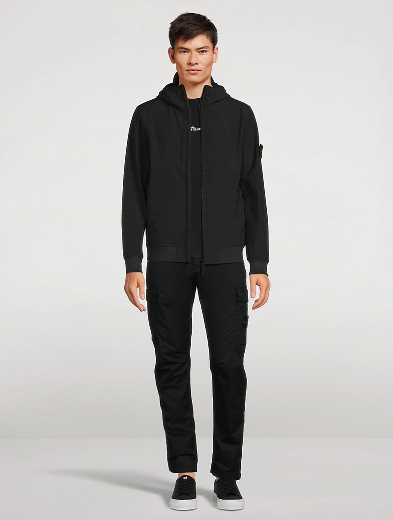 Light Soft Shell Hooded Jacket