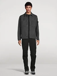 Wool-Blend Overshirt Jacket