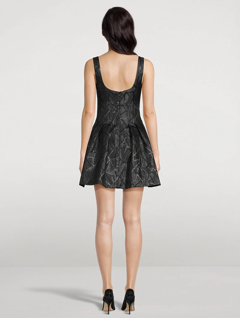 Colette Brocade Mini Dress