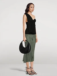 Moon Leather Shoulder Bag