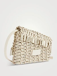 Acute Woven Leather Crossbody Bag