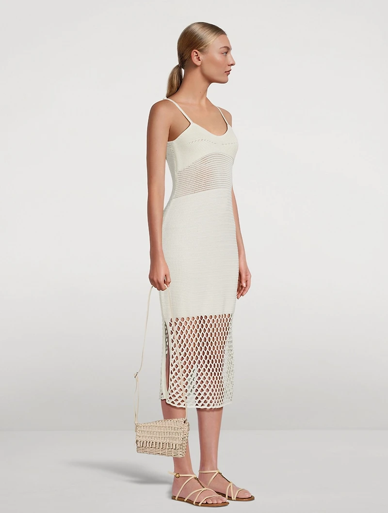Acute Woven Leather Crossbody Bag