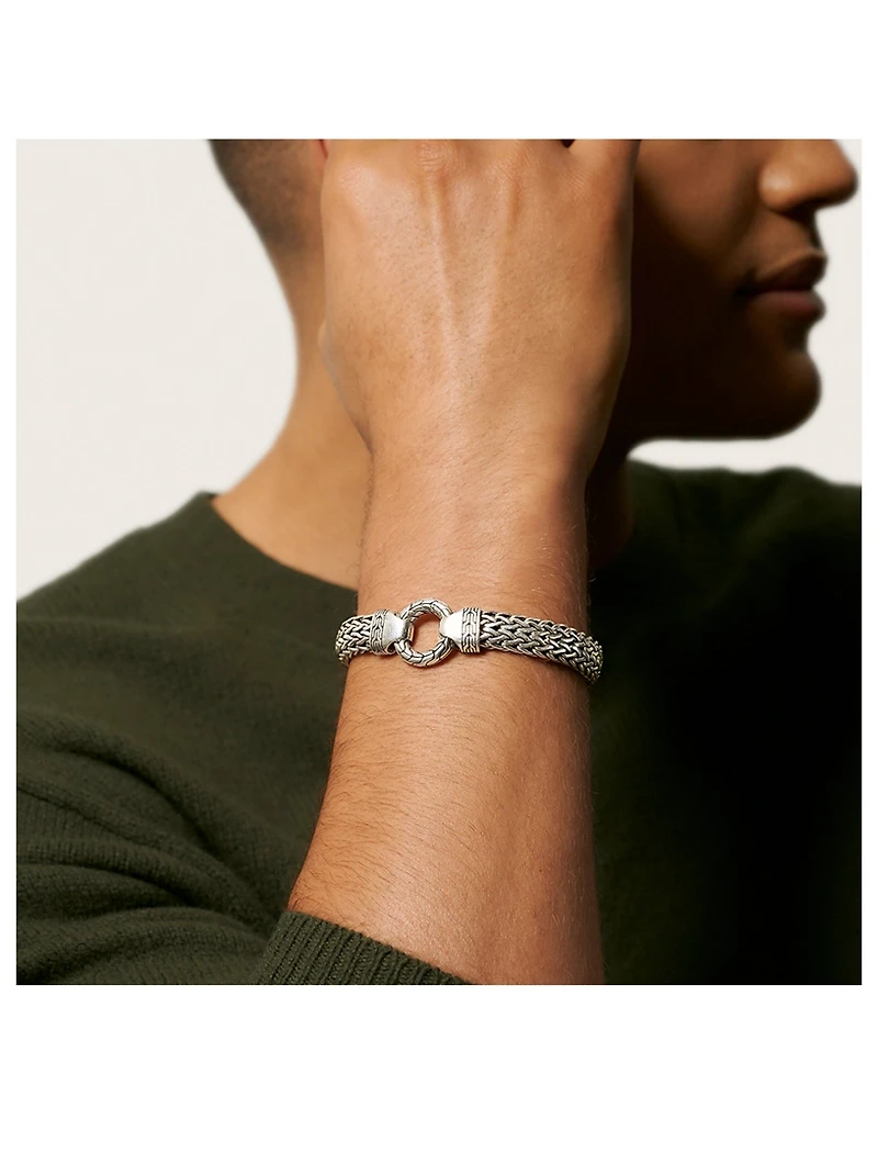 Large Classic Chain Ring Clasp Bracelet