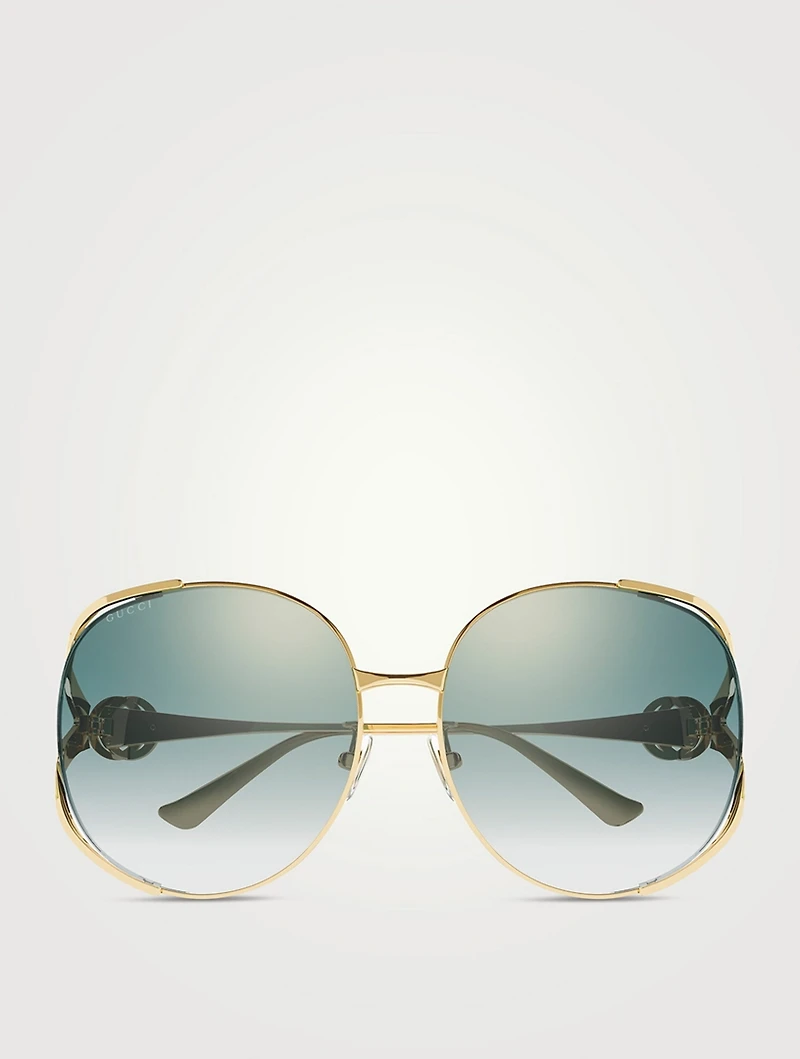 Round Sunglasses With Web