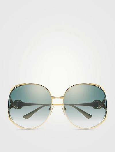 Round Sunglasses With Web