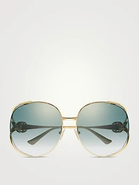 Round Sunglasses With Web