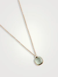 Nudo Pendant Necklace With Prasiolite And Diamonds