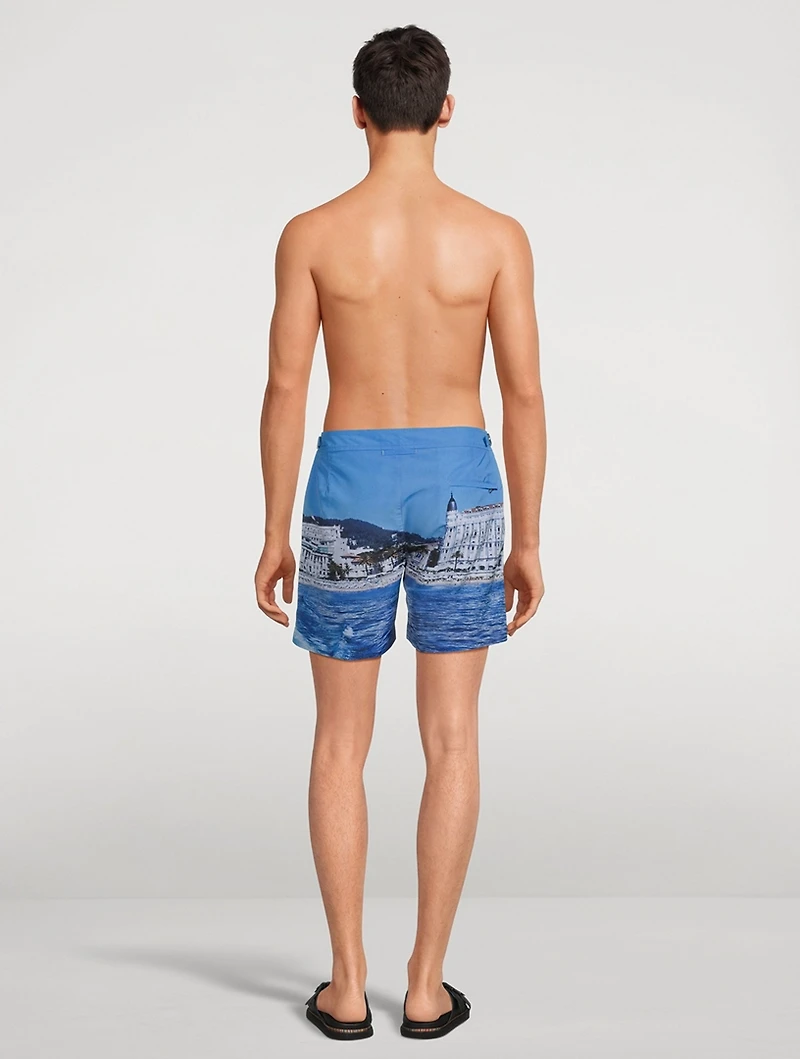 Bulldog Photographic Mid-Length Swim Shorts