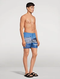 Bulldog Photographic Mid-Length Swim Shorts