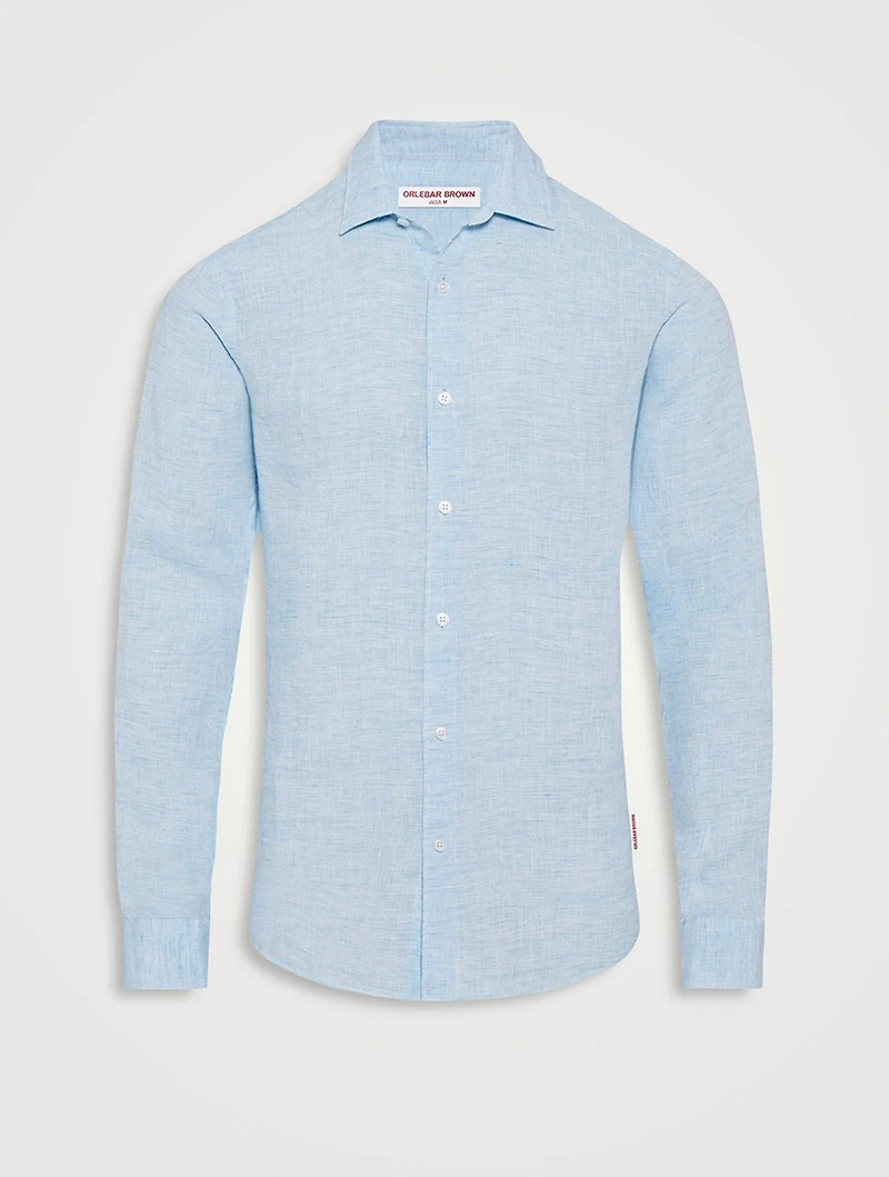 Giles Linen Tailored Shirt