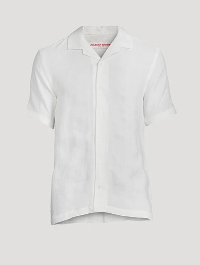 Hibbert Linen Shirt Woven Stripe