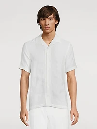 Hibbert Linen Shirt Woven Stripe