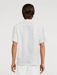 Hibbert Linen Shirt Woven Stripe