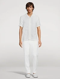 Hibbert Linen Shirt Woven Stripe