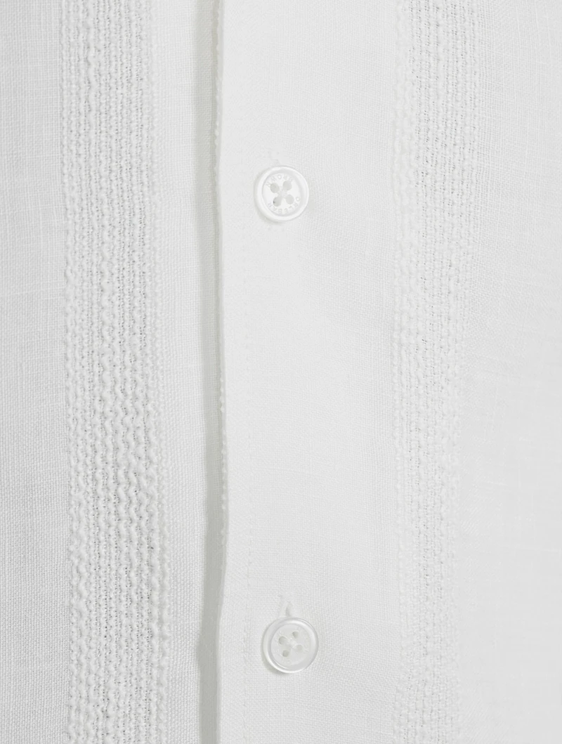 Hibbert Linen Shirt Woven Stripe