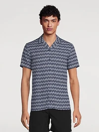 Travis Chevron Capri Collar Shirt