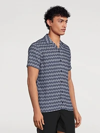 Travis Chevron Capri Collar Shirt