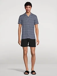 Travis Chevron Capri Collar Shirt