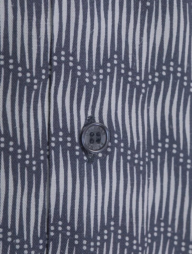 Travis Chevron Capri Collar Shirt