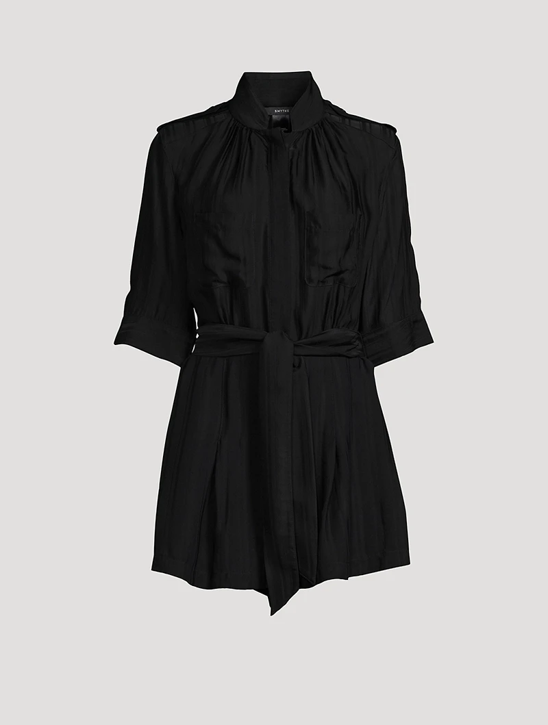 Belted Utility Romper