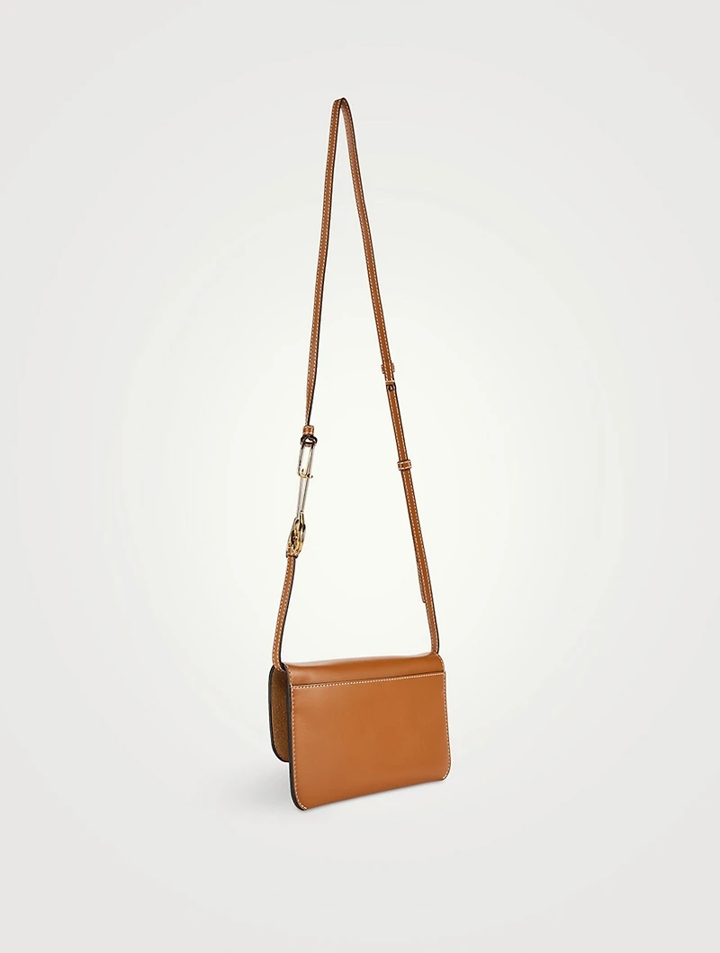 Leather Crossbody Phone Pouch