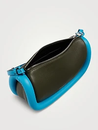 Bumper Colourblock Leather Shoulder Bag