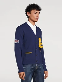College Shetland Wool Cardigan