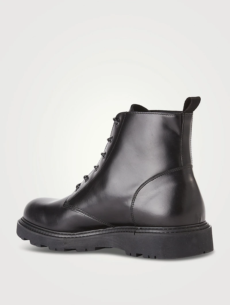 Albie Leather Combat Boots