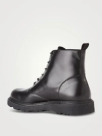 Albie Leather Combat Boots