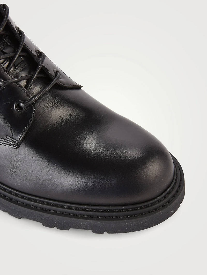 Albie Leather Combat Boots