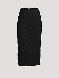 Maeve Embroidered Midi Pencil Skirt