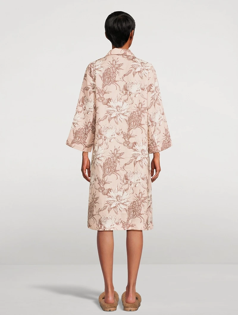 Caftan Sleep Dress Night Bloom Print