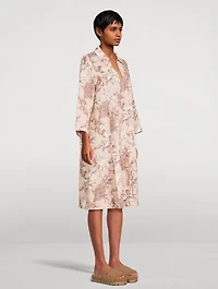 Caftan Sleep Dress Night Bloom Print