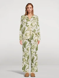 Long Pajama Set Night Bloom Print