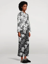 Pocket Pajama Set Night Bloom Print