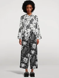 Pocket Pajama Set Night Bloom Print