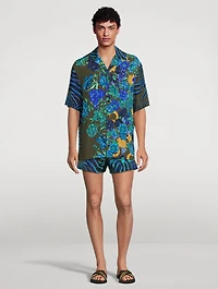 Logo Swim Shorts Zebra Print