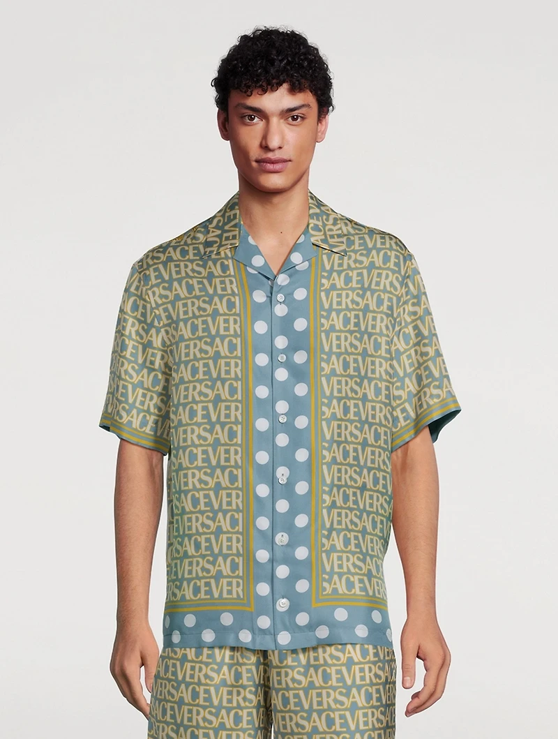 Versace Allover Silk Shirt