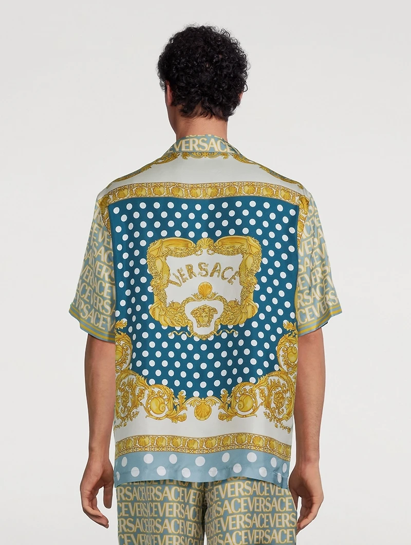 Versace Allover Silk Shirt